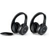 Image de Meliconi HP Easy Digital Bundle - Koptelefoon - 2 Draadloze Stereo Headsets - Bedraad & draadloos via Transmitter - Zwart
