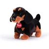 Image de Trudi - Classic Knuffel Hond Teckel Leo 25 cm - Handgemaakt in Italie - Hoge kwaliteit pluche knuffel - Knuffeldier voor jongens en meisjes - Zwart Bruin - 11x19x25 cm maat S