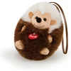 Image de Trudi - Charm Sleutelhanger Egel (XXS-29083) - Pluche knuffel - Ca. 11 cm (Maat XXS) - Geschikt voor jongens en meisjes - Bruin/Wit