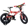 Image de Dino Pro Cross - Kinderfiets 14 Inch - van 3-5 Jaar - met Zijwieltjes - Jongensfiets Rood