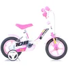 Image de Dino 108 Sport - Kinderfiets 10 Inch - Roze/Wit - Meisjesfiets - Met Zijwieltjes - Geschikt van 1 tot 3 Jaar - 85-100cm