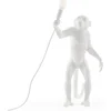 Image de Seletti Monkey Stand - Vloerlamp - Wit - E14
