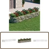 Image de vidaXL Gabion Plantenbak - 400x100x50 cm - Zilver Gabion Plantenbak - Plantenbak - Bloempot - Buiten Decoratie - Tuingereedschap