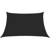 Image de vidaXL Zonnezeil - HDPE - 3/4x2m - Zwart Zonnezeil - Schaduwdoek - Zomerseizoen - Tuinaccessoires - Buitenleven