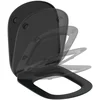 Image de Ideal Standard Tesi zitting met deksel softclose Silk Black T3529V3