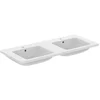 Image de Ideal Standard i.Life B - Dubbele wastafel 121x52 cm, met overloop, 2 kraangaten, wit T460201