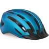 Image de MET Downtown Fietshelm Mannen & Vrouwen   Fietshelm Racefiets Volwassenen   E-Bike   Trekking   Maat S/M (52-58cm)   Blue Glossy (Blauw)