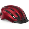 Image de MET Downtown Fietshelm Mannen & Vrouwen   Fietshelm Racefiets Volwassenen   E-Bike   Trekking   Maat S/M (52-58cm)   Red Glossy (Rood)