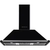 Image de Smeg KT100BLE afzuigkap Muurmontage Zwart 787 m³/uur A