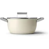 Image de SMEG Kookpan met deksel Creme Mat - ø 24 cm / 4.6 Liter