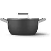 Image de SMEG Kookpan met deksel Zwart Mat - ø 24 cm / 4.6 Liter