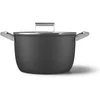Image de SMEG Kookpan met deksel Zwart Mat - ø 26 cm / 7.7 Liter