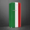 Image de Smeg FAB28RDIT5 combi-koelkast Vrijstaand 270 l D Groen, Rood, Wit