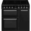 Image de SMEG CX93IMBL - Inductie fornuis - 90 cm - Zwart - 3 ovens