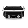 Image de SMEG MGF01BLEU Contactgrill - Multifunctionele Grill & Wafelijzer - 2000W - Verwisselbare Platen - PFAS-vrije Keramische Coating - BBQ- & Ovenfunctie - '50s Style - Zwart