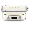 Image de SMEG MGF01CREU Contactgrill - Multifunctionele Grill & Wafelijzer - 2000W - Verwisselbare Platen - PFAS-vrije Keramische Coating - BBQ- & Ovenfunctie - '50s Style - Crème