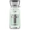 Image de SMEG CGF03PGEU Elektrische Koffiemolen - Koffiebonenmaler - 30 Maalstanden - RVS Kegelmaalwerk - Voor Espresso, Filterkoffie & French Press - 240g Bonenreservoir - '50s Style - Watergroen