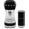 Image de SMEG ECF12BLEU Espressomachine Set met Melkopschuimer - 15 Bar - Thermoblock - Geschikt voor Gemalen Koffie & E.S.E. Pads - '50s Style - Zwart