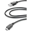 Image de laad+datakabel micro USB 2m zwart