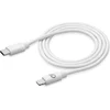 Image de Cellularline USB-C naar Lightning Kabel   0,6 Meter   MFi Gecertificeerd   Snelladen & Dataoverdracht   Geschikt voor iPhone & iPad   Wit