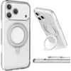 Image de Cellularline Spin Mag Hoesje - Geschikt voor iPhone 17 Pro Max - 360° Ringstand & MagSafe - Transparant