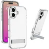 Image de Cellularline Clear Stand Hoesje - Geschikt voor iPhone 17 - Ingebouwde Stand & Anti-Yellowing - Transparant
