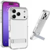 Image de Cellularline Clear Stand Hoesje - Geschikt voor iPhone 17 Pro - Ingebouwde Stand & Anti-Yellowing - Transaprant