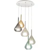 Image de Lila LED-hangende kroonluchter in metaal en borosilicaatglas 3481-49-362 Fabas Luce