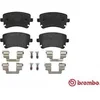 Image de Brembo P85076 Rear Disc Brake Pad - Set of 4