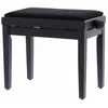 Image de QUIKLOK PB010BKS Piano Bank   Verstelbaar 480-570 mm, Fluwelen Zitting, Mat Zwart
