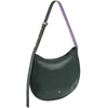 Image de DuDu Hispani Schoudertas Leder 34 cm - Dames - black rose