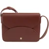 Image de DuDu Cefalonia Crossbody tas Leder 21 cm - Dames - chocolate