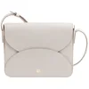 Image de DuDu Compacte Schoudertas - Dames - Hoogwaardig Leer - Gouden Accenten - Magnetische Sluiting - Beige