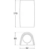 Image de Fumagalli Marta Wandlamp Zwart GU10 3.5W Warmwit