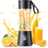 Image de Draagbare blender - Ideaal voor het maken van smoothies en milkshakes - Gemotoriseerde blenderbeker - Draagbare blender - Mini-sapcentrifuge - Blender met kan - Ideaal voor picknicks, sport, thuis, op kantoor - Zwart