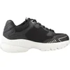 Image de Lace-Up Polyester Sneakers with Laces - Black