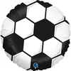 Image de Folieballon - Voetbal - Zwart wit - 45cm - Zonder vulling