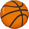 Image de Basketbal Folieballon, 45 cm, rond, met zelfsluitend ventiel