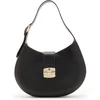 Image de FURLA Leren Schoudertas Club 2 Hobo Nero Zwart