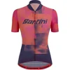 Image de Santini Fietsshirt Korte Mouwen Dames Paars Oranje - Forza Indoor Training Jersey For Women Atomic Orange - XL