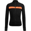 Image de Santini Fietsshirt lange mouwen Heren Zwart - Adapt Wool - Thermal Jersey Arancio - L