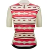 Image de Santini Pendelton Korte Mouw Wielertrui Beige,Roze S Vrouw