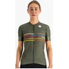 Image de Sportful Fietsshirt Korte Mouwen Groen Multikleur Dames - V lodrome W Short Sleeve Jersey Beetle-S
