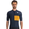 Image de Sportful Fietsshirt Korte Mouwen Blauw Goud Heren - Snap Jersey Galaxy Blue Golden Oak-L