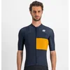 Image de Sportful Fietsshirt Korte Mouwen Blauw Goud Heren - Snap Jersey Galaxy Blue Golden Oak-XXL