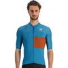 Image de Sportful Fietsshirt Korte Mouwen Blauw Rood Heren - Snap Jersey Berry Blue Cayenna Red-L