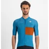 Image de Sportful Fietsshirt Korte Mouwen Blauw Rood Heren - Snap Jersey Berry Blue Cayenna Red-XL