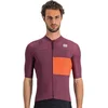 Image de Sportful Fietsshirt Korte Mouwen Paars Oranje Heren - Snap Jersey Prune Pompelmo-M
