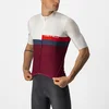 Image de Castelli Fietsshirt Korte Mouwen Heren Wit Bordeaux - A BLOCCO JERSEY IVORY RED BLUE BORDEAUXzzz-3XL