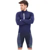 Image de Castelli Entrata Thermal Jersey - Belgian Blue/Silver Gray